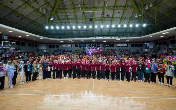 Pembukaan Lomba Senam Kreasi Piala Ibu Negara Tahun 2024