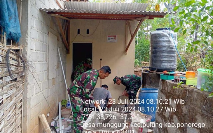 Pengerjaan jambanisasi wilayah desa binaan 