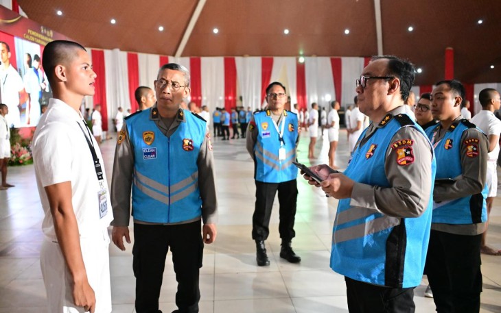 As SDM Kapolri Irjen Dedi Prasetyo saat seleksi Catar Polri 