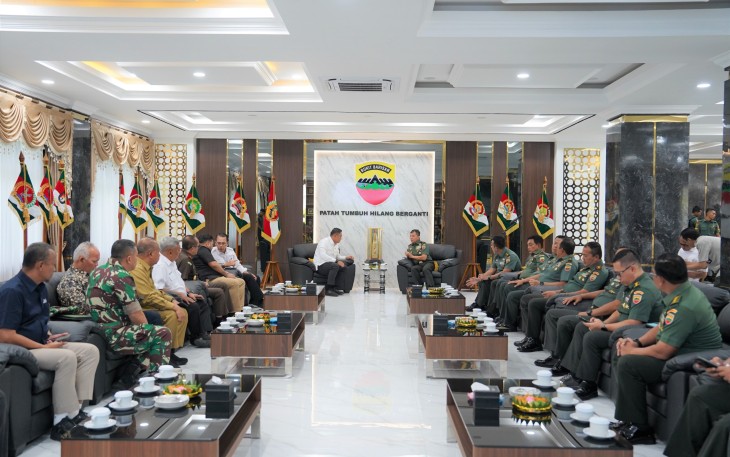 Pangdam I/BB dalam Rakor PAT Melalui Pompanisasi dan Pembinaan Penyuluhan Pertanian di Sumut