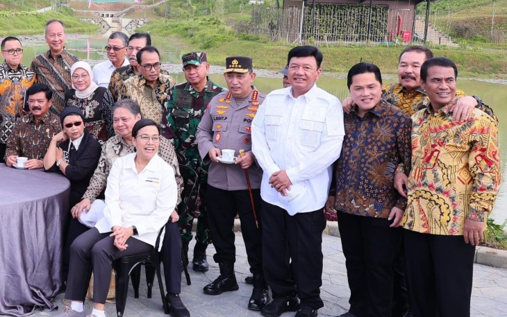 Panglima TNI saaat turut Tinjau Embung MBH dan Sumbu Kebangsaan di IKN