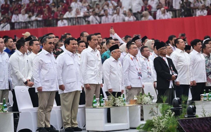 Rapimnas dan Apel Akbar Partai Gerinda di Jakarta, Sabtu (31/8)