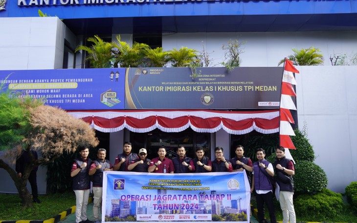 Kantor Imigrasi Kelas I Khusus TPI Medan Lakukan Operasi Jagratara.