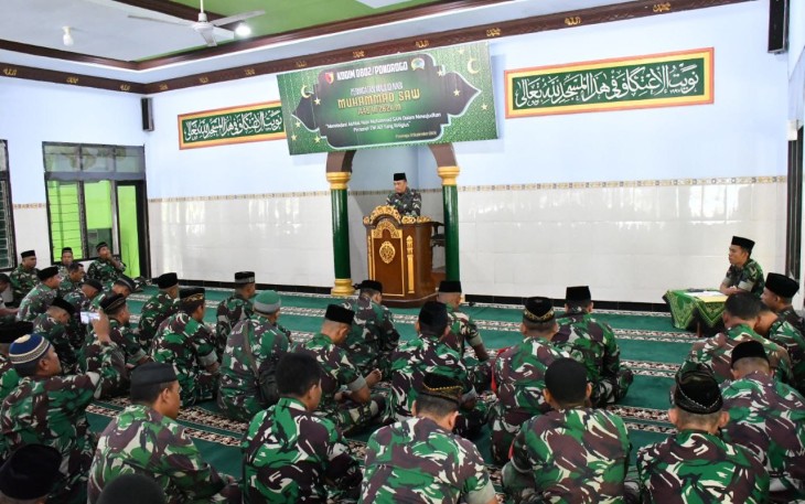 Peringatan Maulid Nabi Muhammad SAW di Kodim 0802/Ponorogo