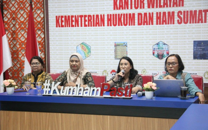 Kanwil Kemenkumham Sumut Laksanakan Pembinaan Hukum Terhadap 16 Desa.