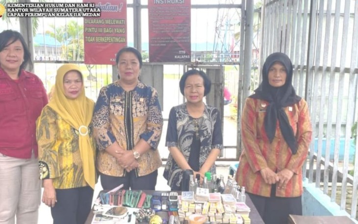 Lapas Perempuan Kelas II A Lakukan Pemusnahan Barang Bukti.