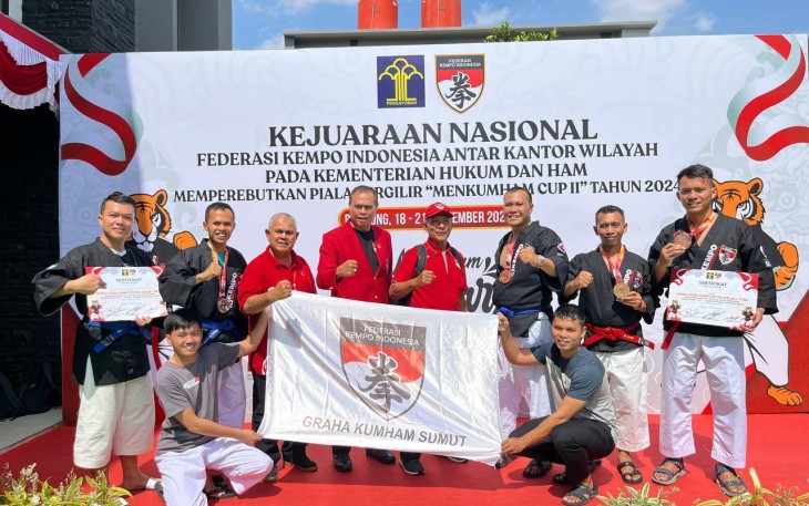 Peraih Medali Kejuaraan Nasional Kempo Menkumham Cup II