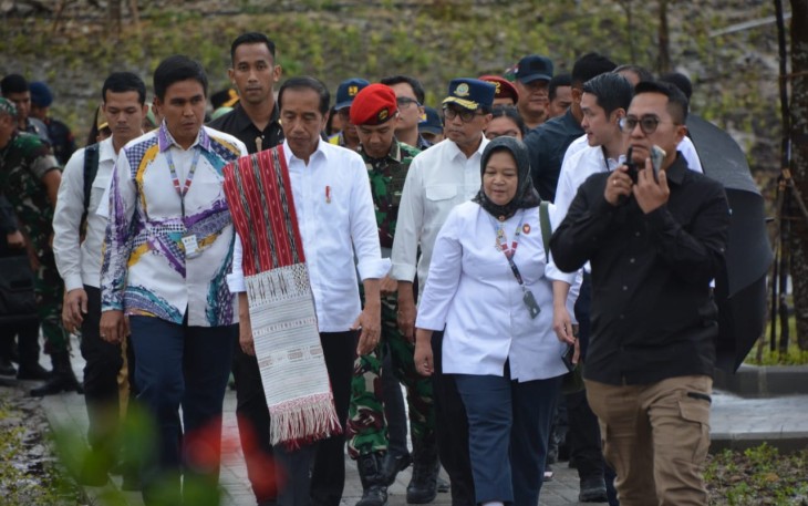 Kunjungan presiden Jokowi di Kabupaten Humbahas, Provinsi Sumatera Utara, Rabu (16/10)