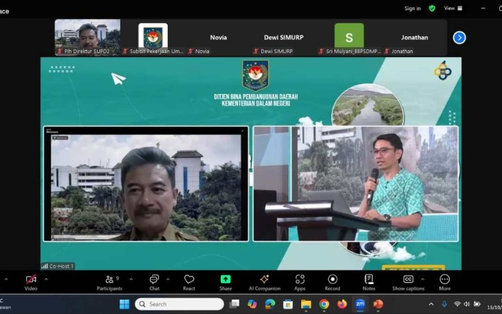 Virtual zoom program SIMURP Kemendagri 