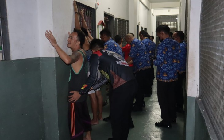 Lapas Pancur Batu Lakukan Deteksi Dini Cegah Terjadinya Ganguan Kamtib 