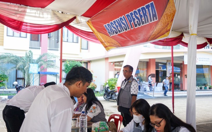 Kakanwil Kemenkumham Memantau Pelaksanaan Seleksi SKD