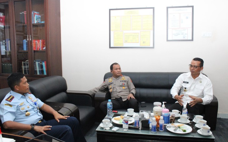 Komandan Lanud RHF Terima Kunjungan Silaturahmi Kepala BNN Provinsi Kepulauan Riau.