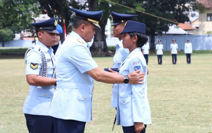 Dankodiklatau Marsdya TNI Dr Arif Mustofa saat pelantikan 