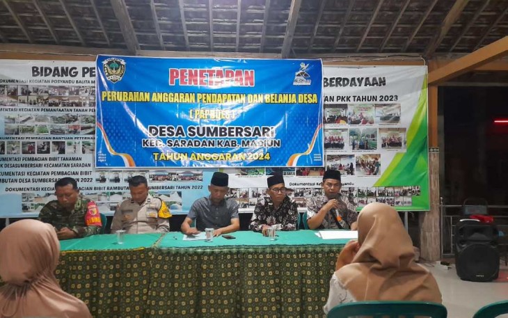 Kegiatan penetapan anggaran dan perubahan belanja desa