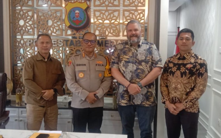 Kapolrestabes Medan Apresiasi Kunjungan Asisten ARSO Kedubes AS.