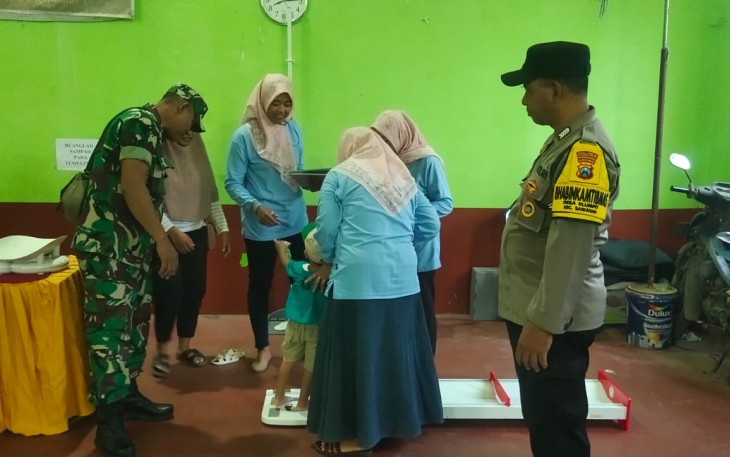 Pelayanan posyandu di wilayah desa binaan 