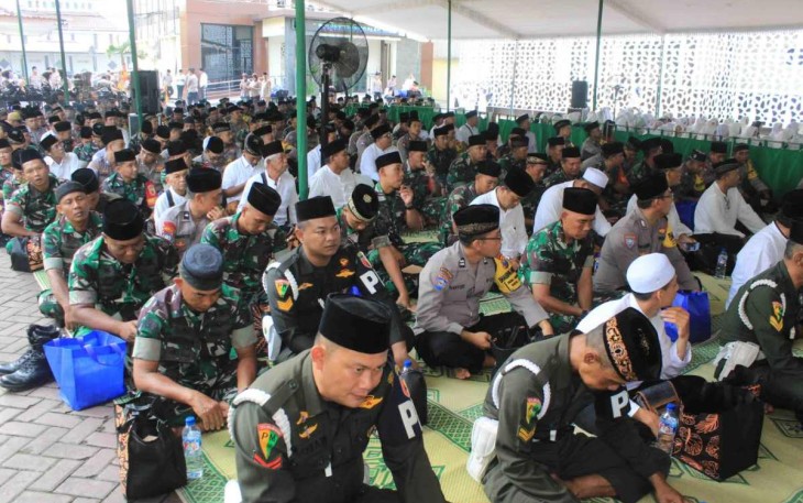 Doa bersama prajurit Kodim 0806/Trenggalek 