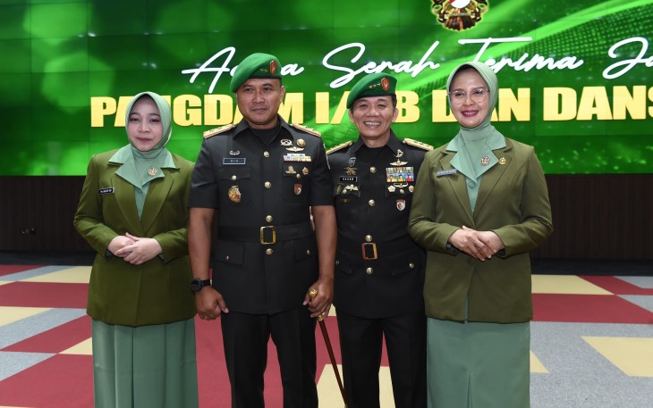 Pangdam I/BB Poto Bersama Usai Sertijab.