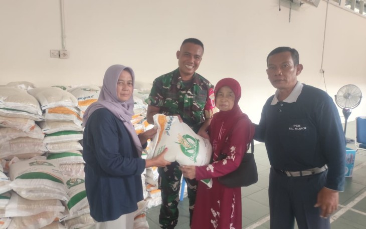 Pendampingan penyaluran bantuan pangan warga binaan 