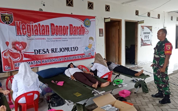 Donor darah wilayah desa binaan 