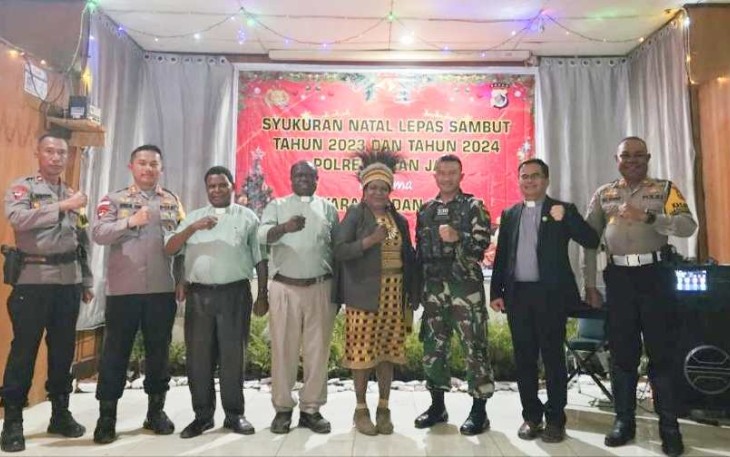 Apkam TNI Polri dan Masyarakat Intan Jaya, Senin (1/1/24)