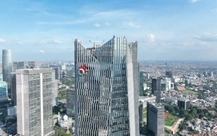 Ilustrasi gedung Telkom Jakarta 
