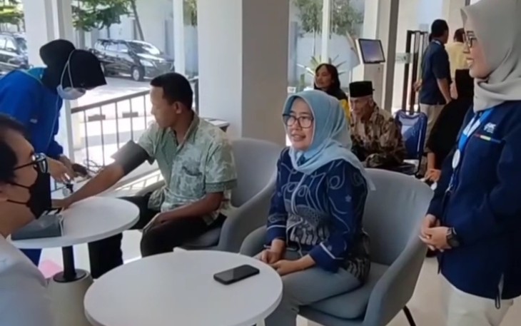 BPJS Ketenagakerjaan Cabang Blitar bersama RSU Medika Utama Gelar Pemeriksaan Kesehatan Gratis di Momen Peringatan May Day
