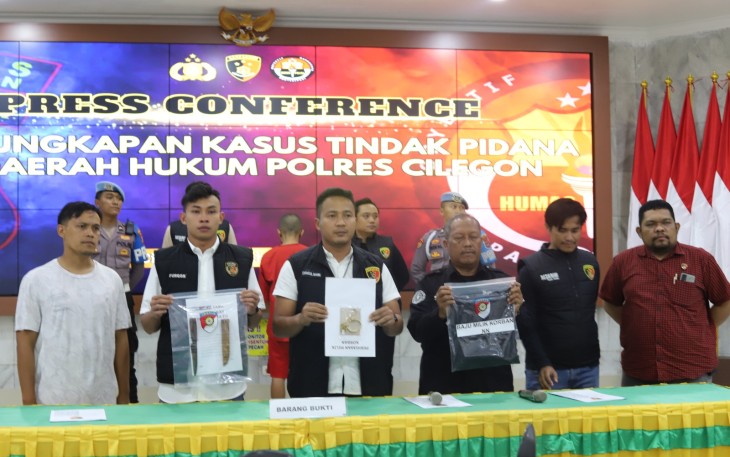 Konferensi Pers Polres Cilegon Polda Banten  