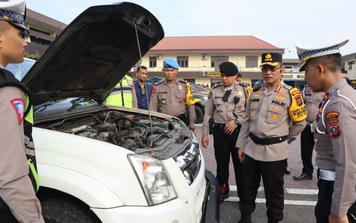 Kapolrestabes Medan saat Hadiri Landscape Lampu Pocong di Kejari Medan 