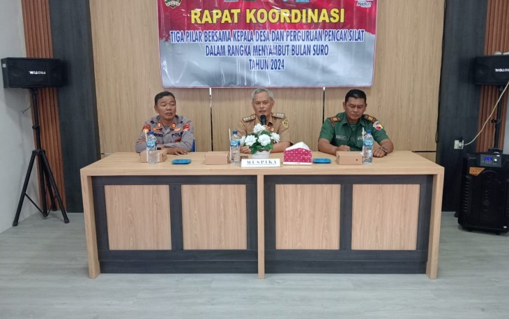 Danramil Gemarang Bersama Tiga Pilar Gelar Rakor