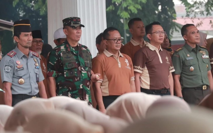 Danrem 051/Wkt saat Hadiri Apel HAB Kemenag ke-78