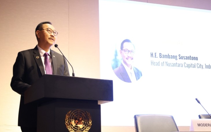 Kepala Otorita IKN Bambang Susantono, Kamis (22/02/2023) di United Nations Conference Center, Bangkok, Thailand.