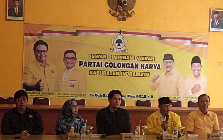 DPD NasDem Indramayu Silaturahmi ke Sekretariat DPD Golkar Indramayu