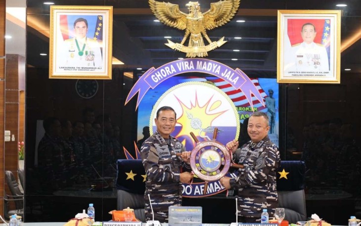Danlantamal V Ikuti Memorandum Sertijab Pangkoarmada II