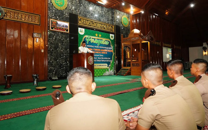 Akademi Militer saat Peringati Isra Mi'raj Nabi Besar Muhammad SAW 