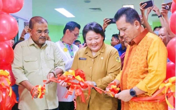 Gubernur Ansar bersama Bupati Karimun dan Dirut  RSUD lakukan pemotongan pita