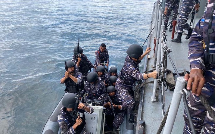 Uji Terampil Gladi Tugas Tempur (L2) di KRI Kerapu-812