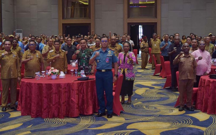 Komandan Wing Udara 3 saat Hadiri Peresmian Perda Kabupaten Biak Numfor