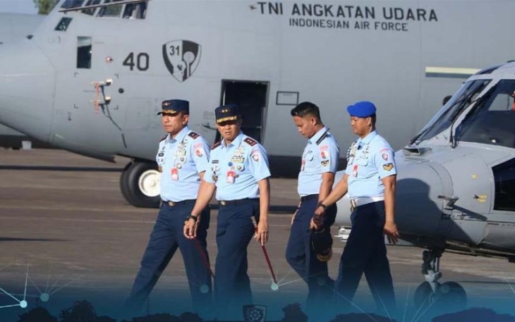 Pangkoopsud I saat Hadiri Penerimaan Pesawat C-130J-30 Super Hercules