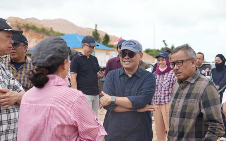 BP Batam dan Pemko Batam saat Tinjau Lokasi Pasar Sementara di Kawasan Tanjung Banon