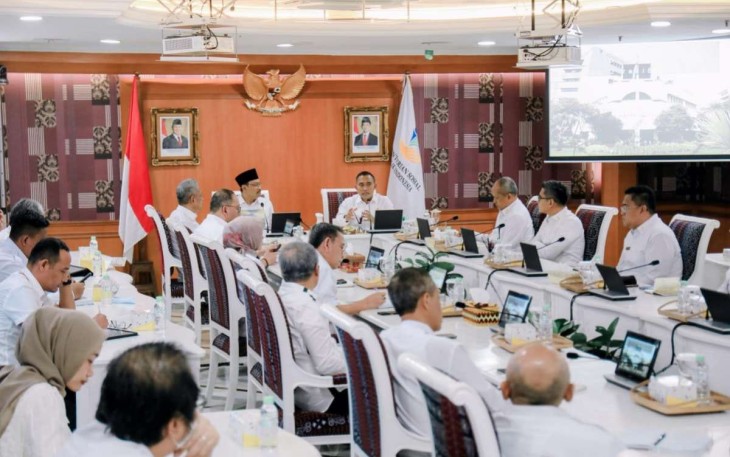 Rapat Kemensos bersama BNPT