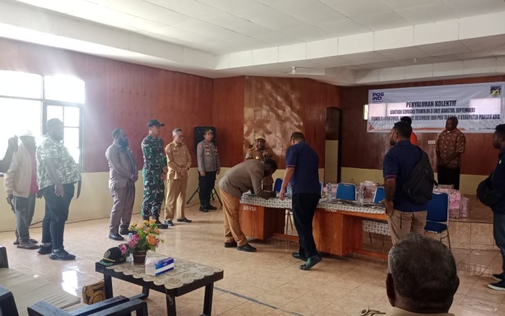 Kodim 1714/PJ Kawal Penyaluran BLT di Kabupaten Puncak Jaya