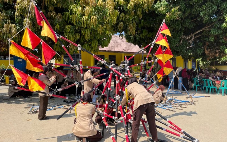 Hari Pramuka Ke-64 Tahun 2025 Gerakan Pramuka Kwartir Ranting Semendawai Suku III