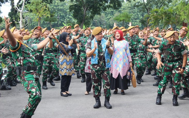 Yonarmed 12 Kostrad Terima Kunjungan Kerja Danpussenarmed TNI AD