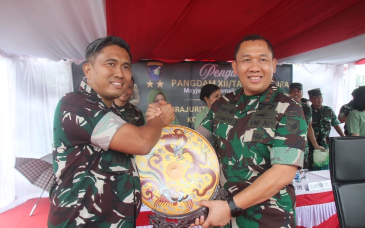 Danrem 121/ABW Damping Pangdam XII/TPR Kunjungi Kodim 1201/Singkawang