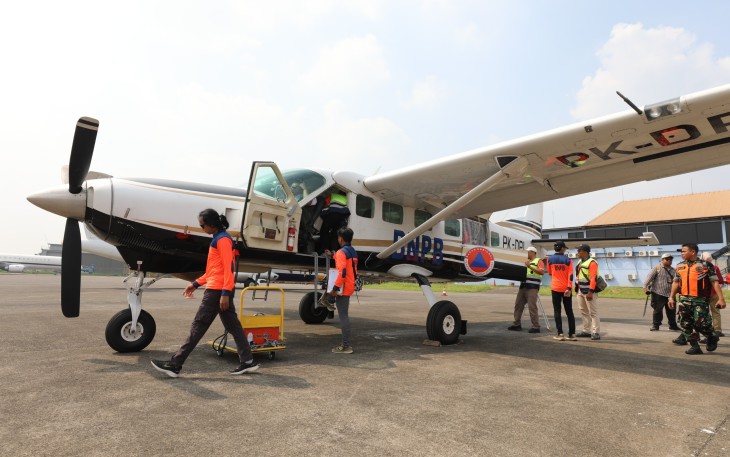 Hari Keempat Operasi Modifikasi Cuaca BNPB Habiskan 16 Ton Bahan Semai