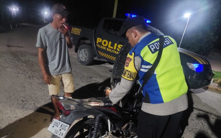 Polsek Belitang III Tingkatkan Patroli KRYD Malam Hari