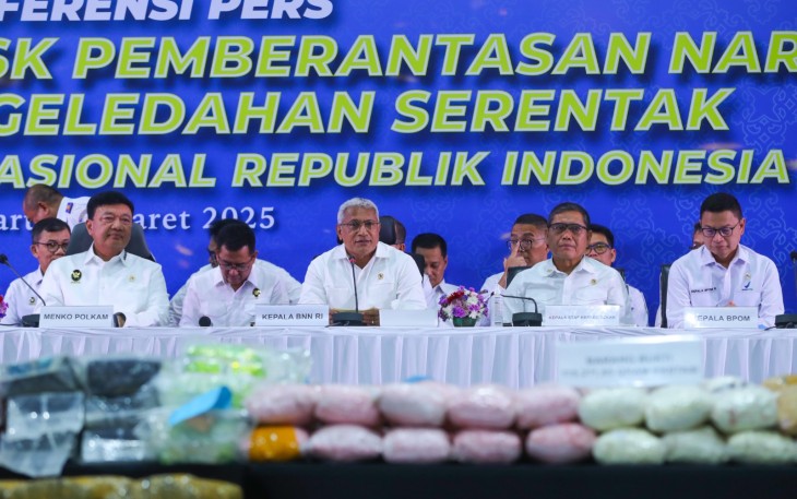BNN RI Sita 1,2 Ton Barang Bukti Narkoba 