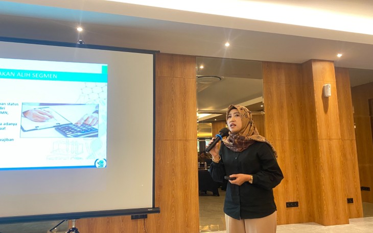 salah satu perwakilan badan usaha, Dewi Oktaviani