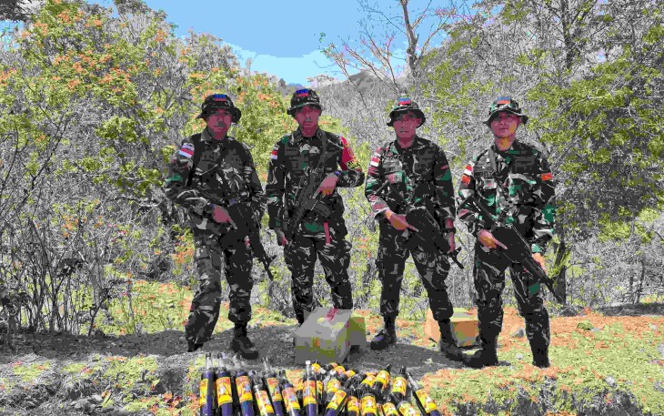 Satgas Yonarhanud 2 Kostrad Gagalkan Penyelundupan Miras